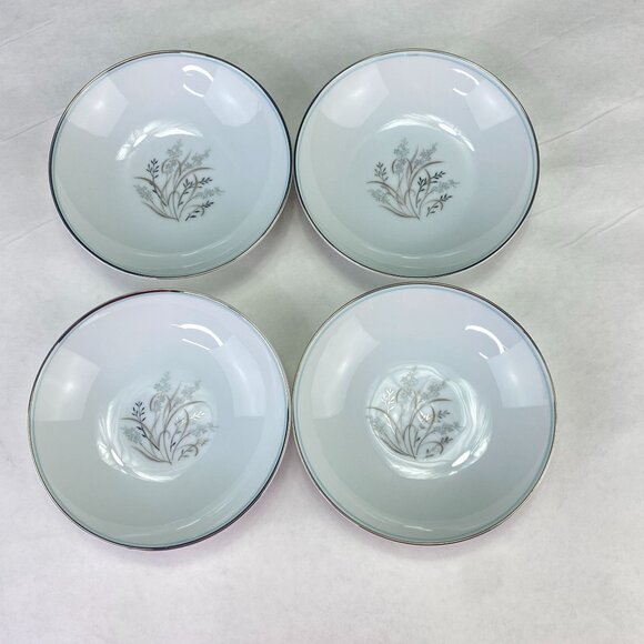 Vintage Noritake China Taryn Fruit Dessert Sauce Bowl Set of 4 - Picture 3 of 11